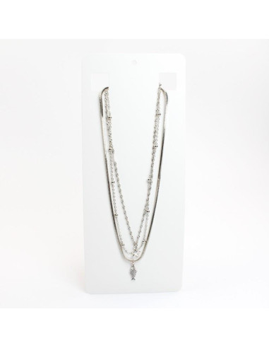 Collar Triple Cadena | Infinita Moda | Mayorista