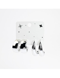 Set de Aros Chunky | Infinita Moda | Mayorista