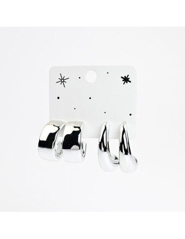 Set de Aros Chunky | Infinita Moda | Mayorista