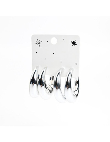 Set de Aros Chunky | Infinita Moda | Mayorista