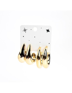 Set de Aros Chunky | Infinita Moda | Mayorista