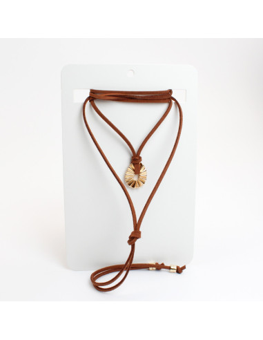 Collar de gamuza | Infinita Moda | Mayorista de Bijouterie