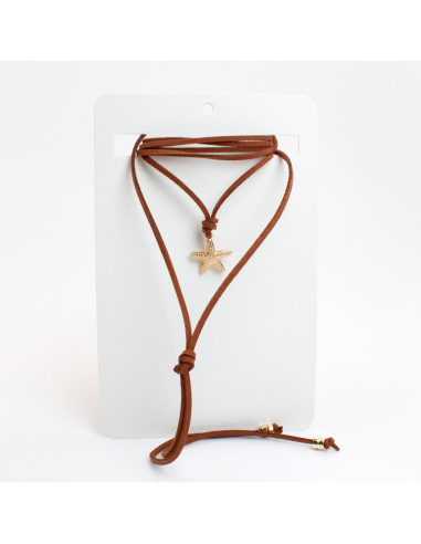 Collar de gamuza | Infinita Moda | Mayorista de Bijouterie