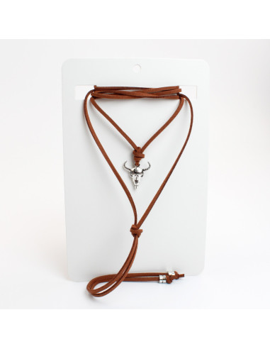 Collar de gamuza | Infinita Moda | Mayorista de Bijouterie