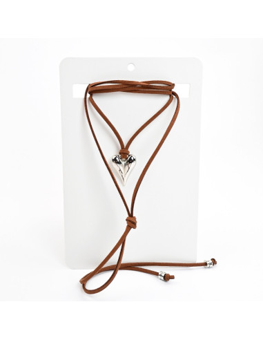 Collar de gamuza | Infinita Moda | Mayorista de Bijouterie