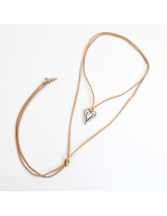Collar de gamuza | Infinita Moda | Mayorista de Bijouterie