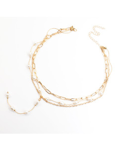 Collar Triple Cadena | Infinita Moda | Mayorista de Bijouterie