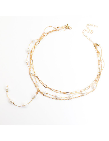 Collar Triple Cadena | Infinita Moda | Mayorista de Bijouterie