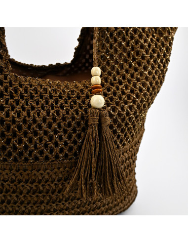 Cartera de Yute | Infinita Moda | Mayorista de Bijouterie