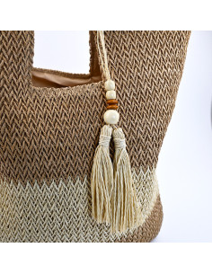 Cartera de Yute | Infinita Moda | Mayorista de Bijouterie