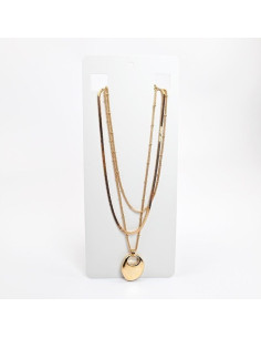 Collar cadena triple con dije | INFINITA MODA