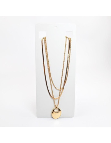Collar cadena triple con dije | INFINITA MODA