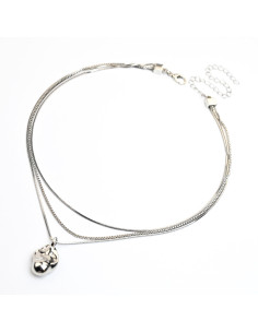 Collar cadena triple con dije | INFINITA MODA