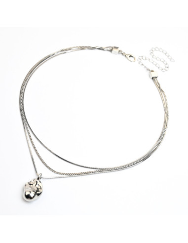 Collar cadena triple con dije | INFINITA MODA