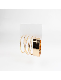 Set de aros argolla | Infinita Moda