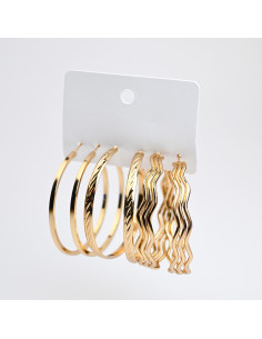 Set de aros argolla | Infinita Moda