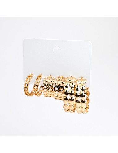 Set de aros argolla | Infinita Moda
