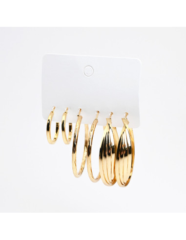 Set de aros argolla | Infinita Moda