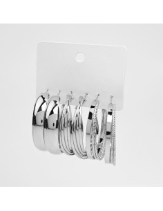 Set de aros argolla | Infinita Moda