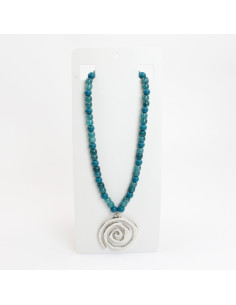 Collar con dije de espiral | INFINITA MODA | Mayorista de Bijouterie