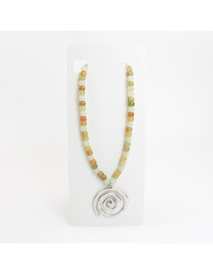 Collar con dije de espiral | INFINITA MODA | Mayorista de Bijouterie