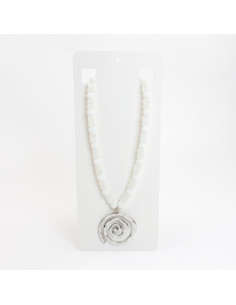 Collar con dije de espiral | INFINITA MODA | Mayorista de Bijouterie