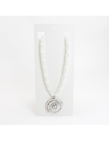 Collar con dije de espiral | INFINITA MODA | Mayorista de Bijouterie