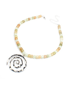 Collar con dije de espiral | INFINITA MODA | Mayorista de Bijouterie