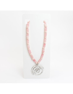 Collar con dije de espiral | INFINITA MODA | Mayorista de Bijouterie