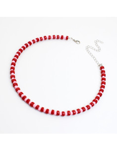 Collar de Acrílico Rayas | Infinita Moda | Mayorista de Bijouterie