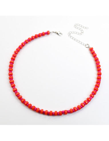 Collar de Acrílico Rayas | Infinita Moda | Mayorista de Bijouterie