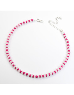 Collar de Acrílico Rayas | Infinita Moda | Mayorista de Bijouterie