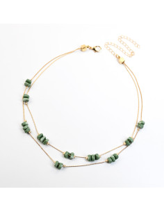 Collar Doble Cadena | Infinita Moda | Mayorista de Bijouterie