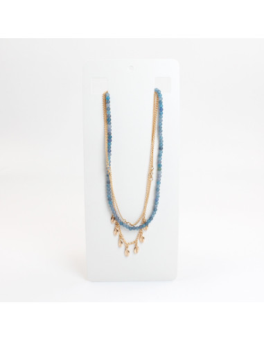 Collar Combinado de Cadena y Vidrio | Infinita Moda | Mayorista
