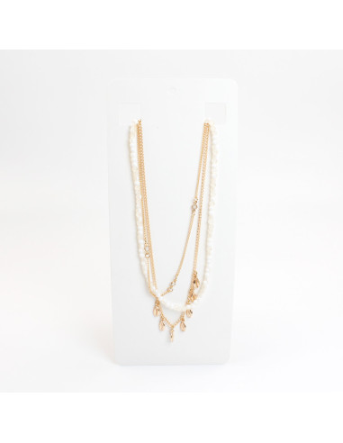 Collar Combinado de Cadena y Vidrio | Infinita Moda | Mayorista