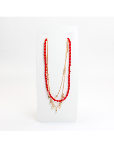 Collar Combinado de Cadena y Vidrio | Infinita Moda | Mayorista