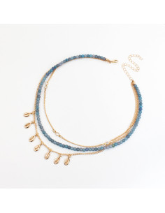Collar Combinado de Cadena y Vidrio | Infinita Moda | Mayorista