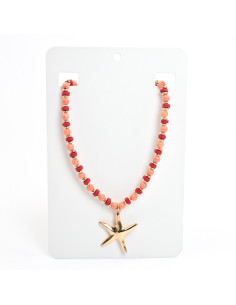 Collar de Acrílico y Fimo con Dije de Estrella de Mar | Infinita Moda