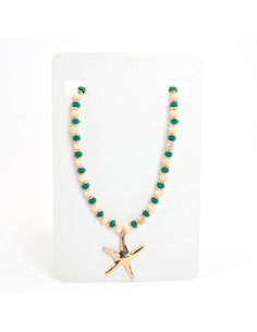 Collar de Acrílico y Fimo con Dije de Estrella de Mar | Infinita Moda