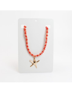 Collar de Acrílico y Fimo con Dije de Estrella de Mar | Infinita Moda