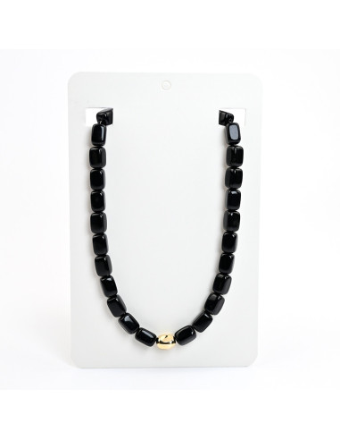 Collar de Cuentas Acrílicas Rectangulares | Infinita Moda | Mayorista