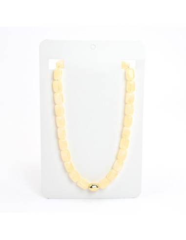 Collar de Cuentas Acrílicas Rectangulares | Infinita Moda | Mayorista