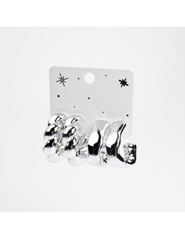 Set de Aros Chunky | Infinita Moda | Mayorista
