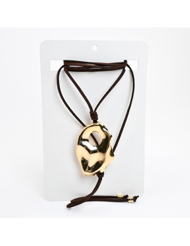 Collar Corbatero de Gamuza