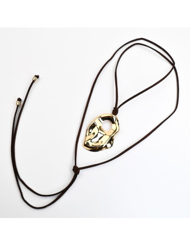 Collar Corbatero de Gamuza