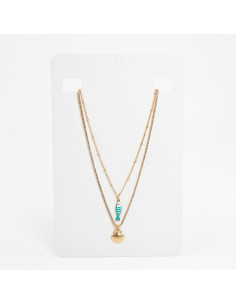 Collar Doble Cadena | Infinita Moda | Mayorista
