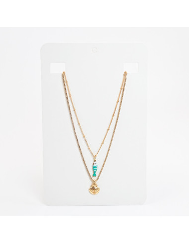 Collar Doble Cadena | Infinita Moda | Mayorista