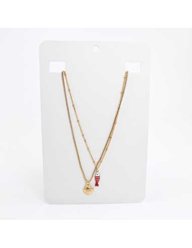 Collar Doble Cadena | Infinita Moda | Mayorista