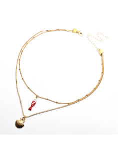 Collar Doble Cadena | Infinita Moda | Mayorista