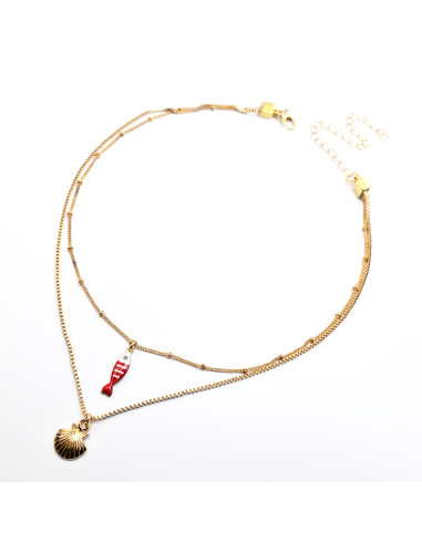 Collar Doble Cadena | Infinita Moda | Mayorista